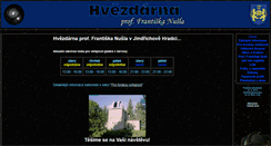 Desktop Screenshot of hvezdarnajh.cz