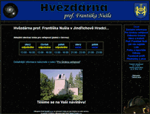 Tablet Screenshot of hvezdarnajh.cz
